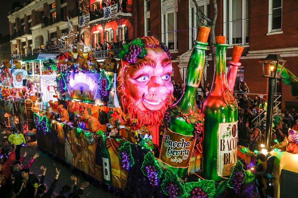 3) Each parade is run by a different krewe.