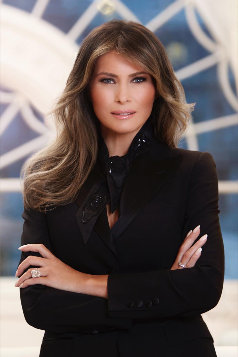 Melania Trump’s official White House portrait, April 2017Getty Images