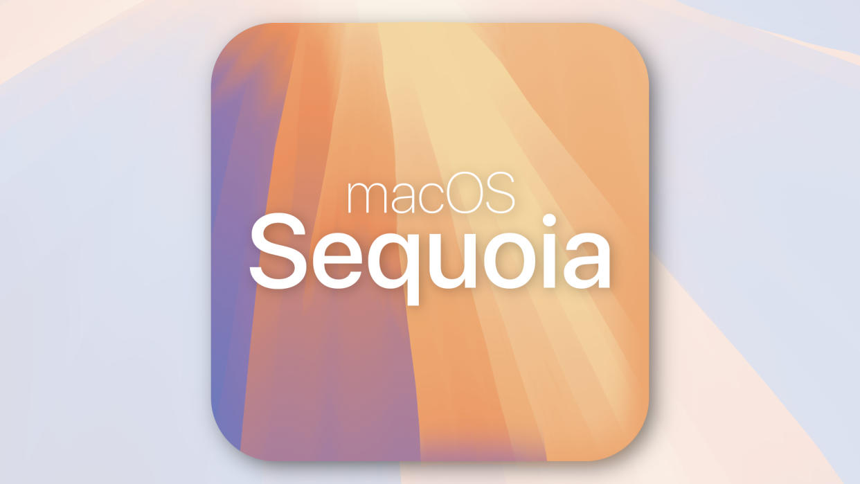  MacOS 15 Sequoia badge. 