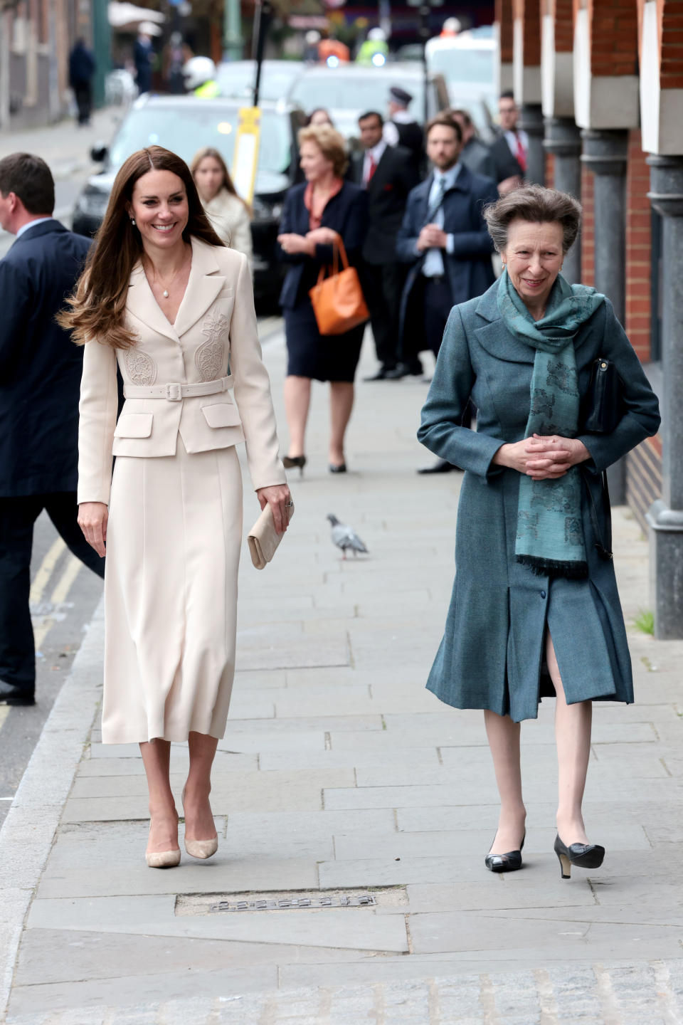 The royal duo looked stylish on their official outing yesterday. (Photo by Chris Jackson/Getty Images)