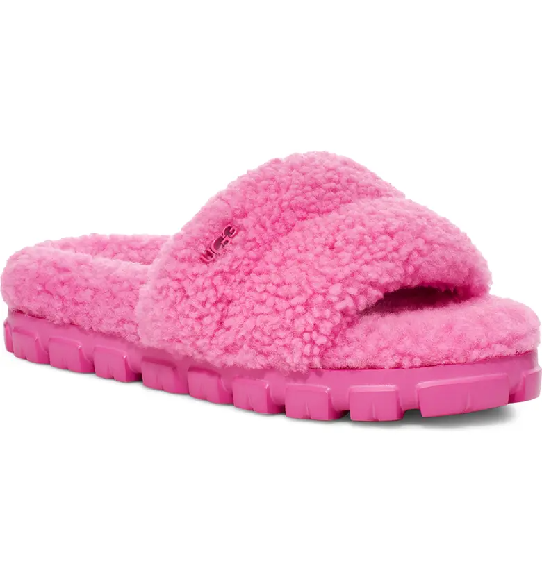 UGG Cozetta Curly Genuine Shearling Slide Slipper