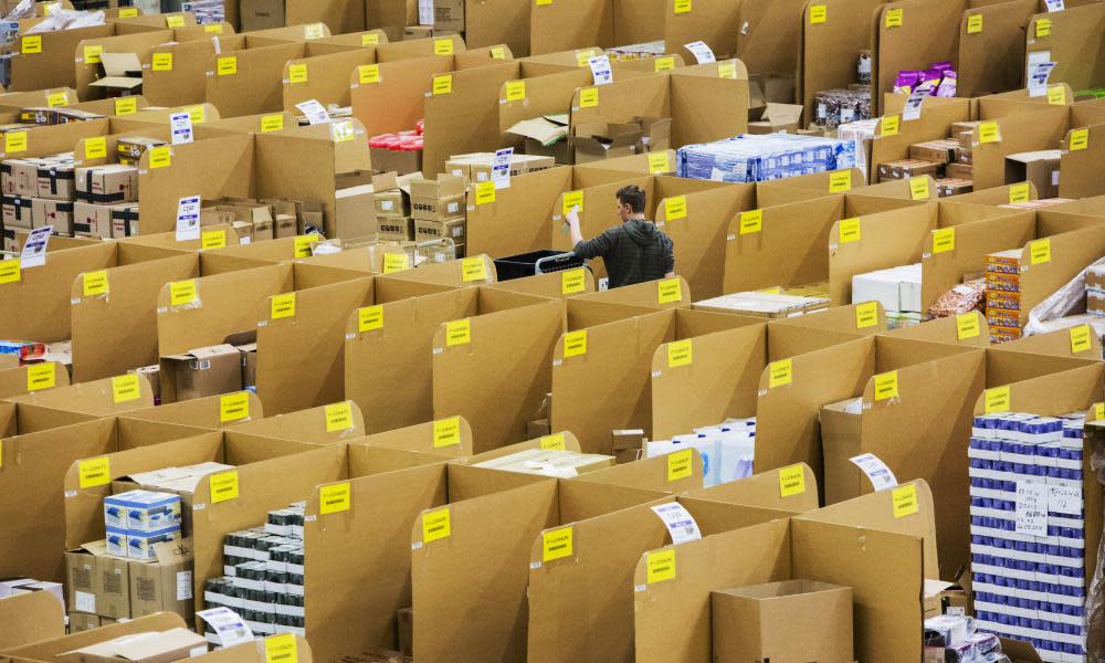 An Amazon warehouse