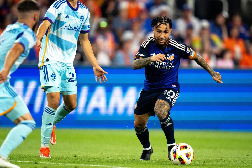 Luciano Acosta has been in the middle of FC Cincinnati's three-game winning streak, scoring a goal in each of the matches. He has scored five goals with five assists in regular-season play.