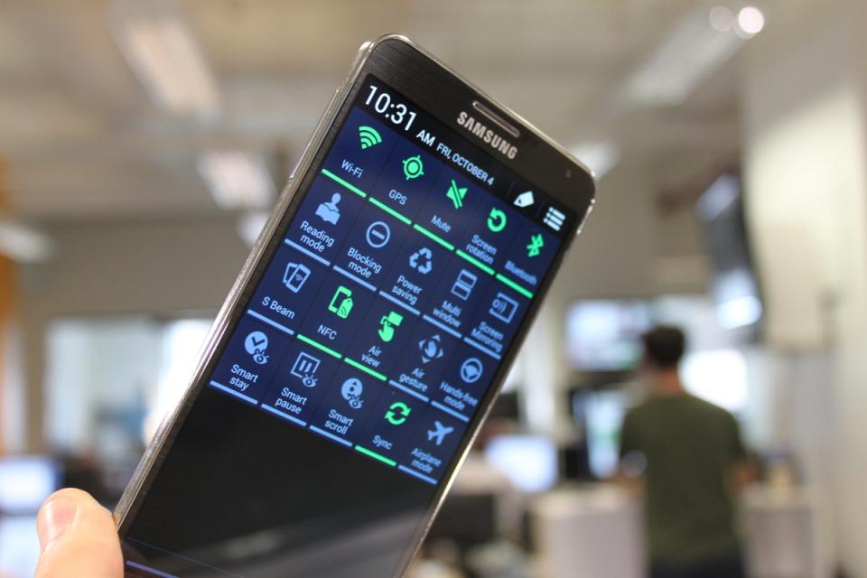 Samsung Galaxy Note 3 extra feature settings