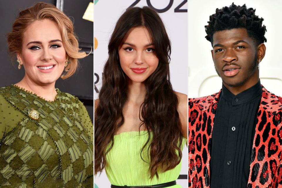 Adele, Olivia Rodrigo, Lil Nas X