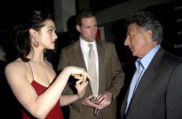 Rachel Weisz , Edward Burns and Dustin Hoffman at the LA premiere of Lions Gate's Confidence