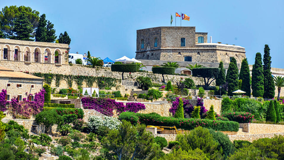 A wide shot of the villa in Mallorca where Rafael Nadal and Xisca Perello were married.