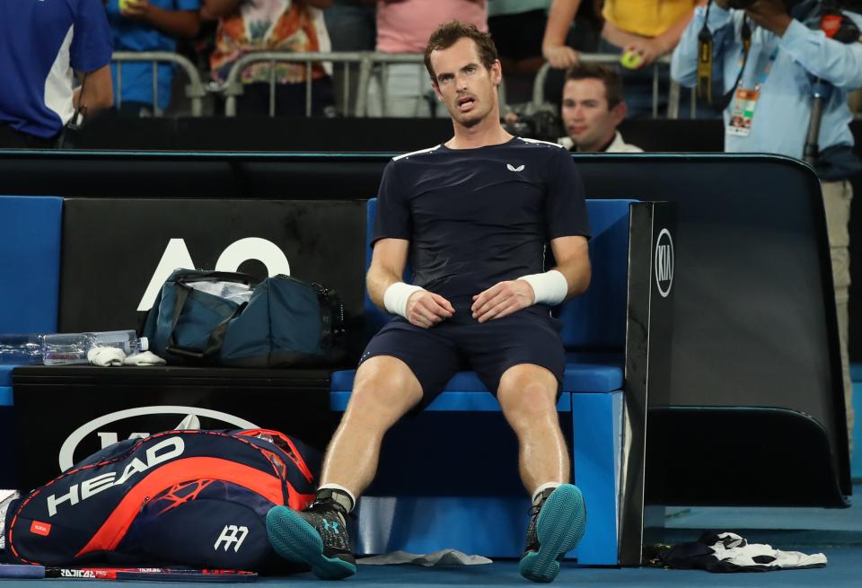 Murray was dejected after losing but insisted he will do everything possible to get back to playing tennis