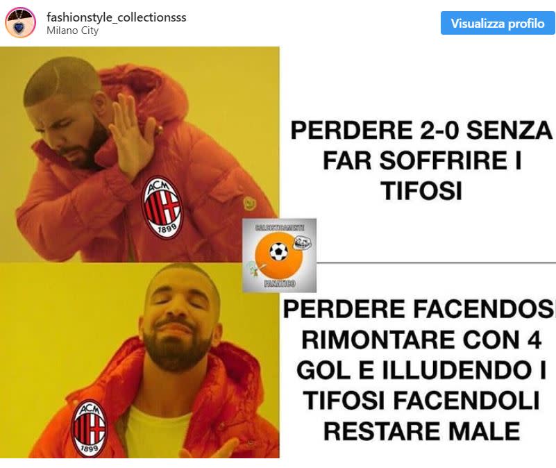 L'Inter ribalta il derby nel secondo tempo e non solo vince 4-2 al triplice fischio, ma spopola anche sui social. Ecco i migliori meme e gli sfottò su Instagram, Facebook e Twitter.