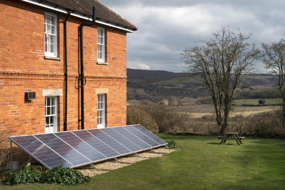 Solar panels at Longstone Cottage - Mike Henton