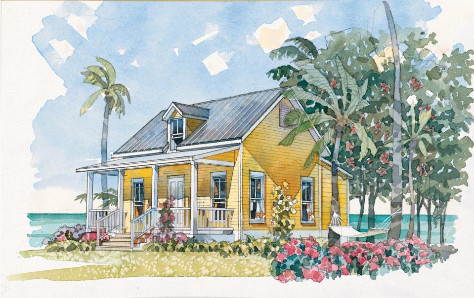 Beachside Bungalow, Plan #1117