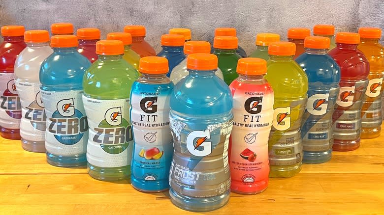 Bottles of Gatorade