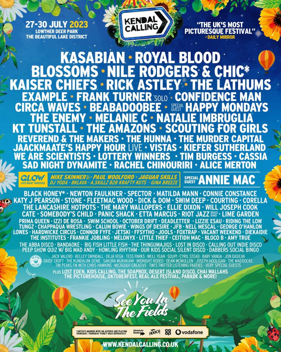 Kendal Calling 2023 full line-up (Kendal Calling)