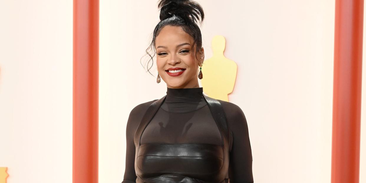 rihanna at the 95th annual academy awards held at ovation hollywood on march 12, 2023 in los angeles, california photo by gilbert floreswwd via getty images