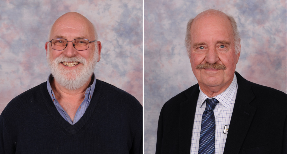 Headshots of Councillor Langes (left) and Councillor Barberien (right) from the Northern Areas Council website