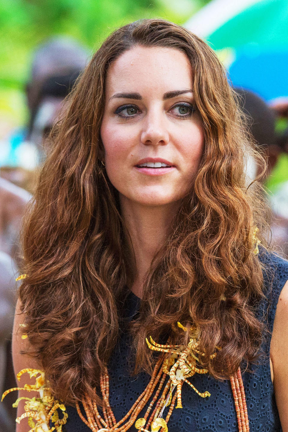 <p>That <em>one </em><span>time Kate's hair looked less than prim (post-marriage) was when she was on a tour of the Solomon Islands, here at Honiara, Guadalcanal Island<span> in September 2012. Still gorgeous. </span></span></p>