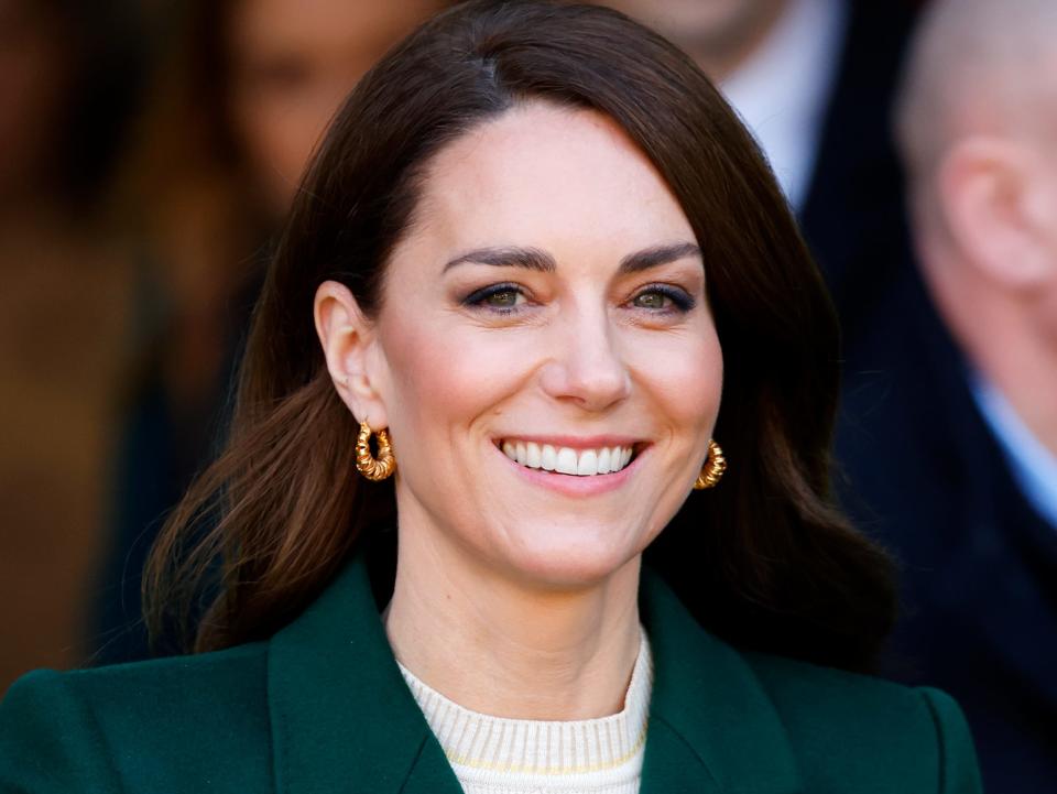 LEEDS, UNITED KINGDOM - JANUARY 31: (EMBARGOED FOR PUBLICATION IN UK NEWSPAPERS UNTIL 24 HOURS AFTER CREATE DATE AND TIME) Catherine, Princess of Wales visits Kirkgate Market on January 31, 2023 in Leeds, England. The Princess's visit coincides with the launch of her new 'Shaping Us' campaign to raise awareness of the unique importance of early childhood. (Photo by Max Mumby/Indigo/Getty Images)