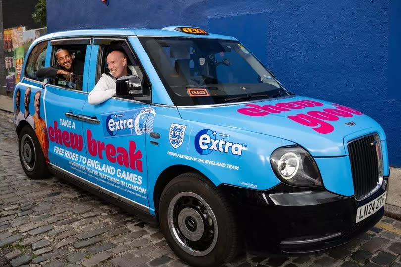 England fans will be able to try and get themselves a free taxi ride during the team's next two match days