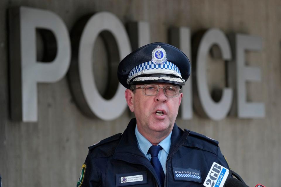 New South Wales Police Acting Assistant Commissioner Mark Walton (AP)