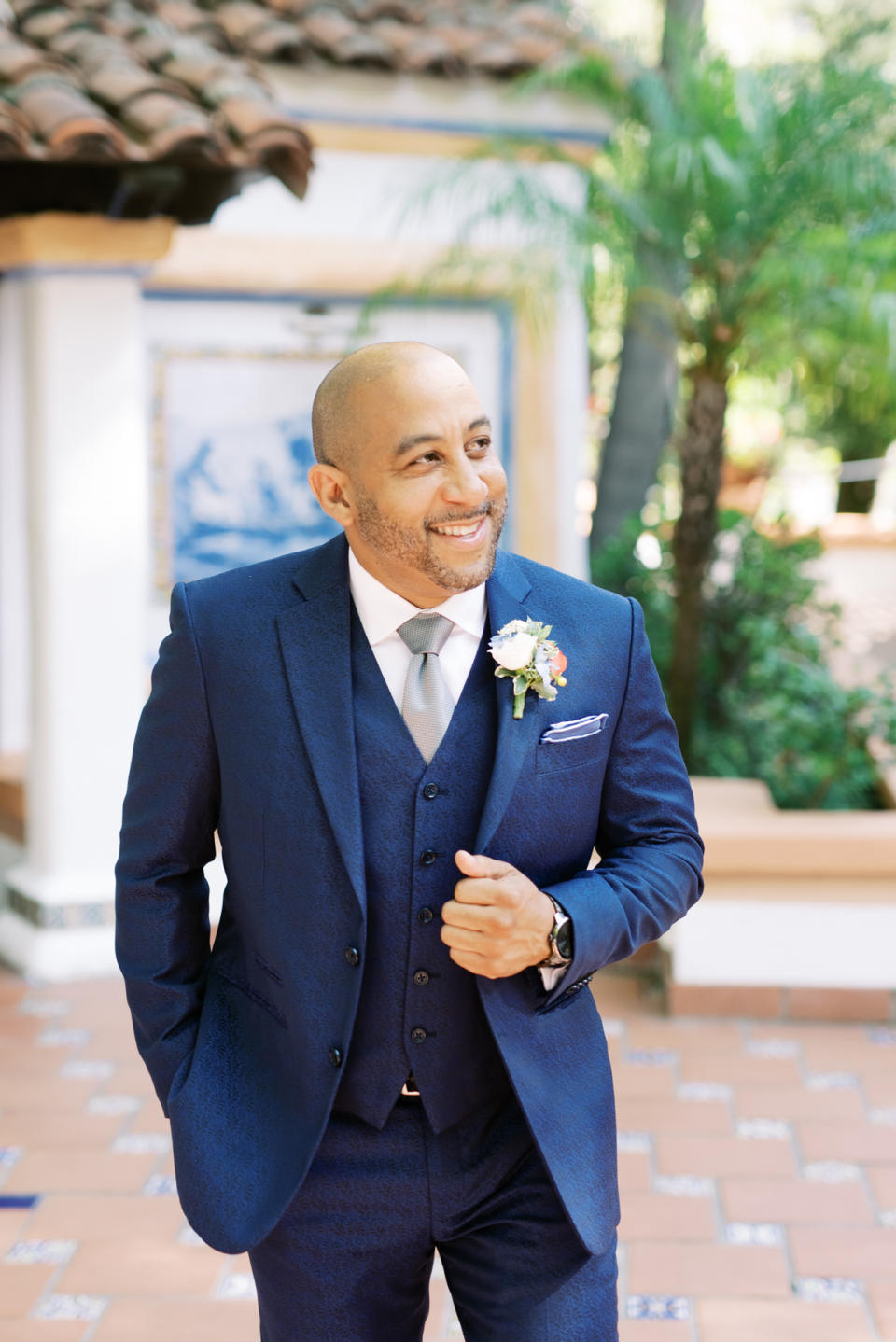 Groom in Navy