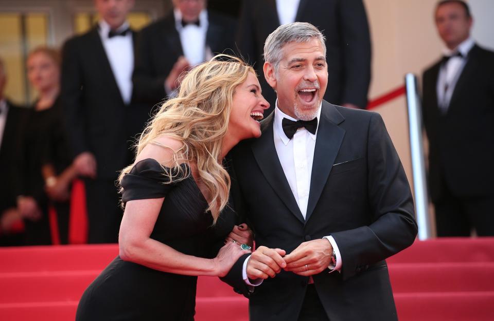 Julia Roberts and George Clooney at Cannes, 2016