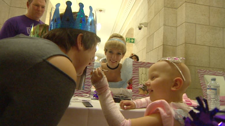 Girls battling illnesses don princess gowns for day of glitz and glamour