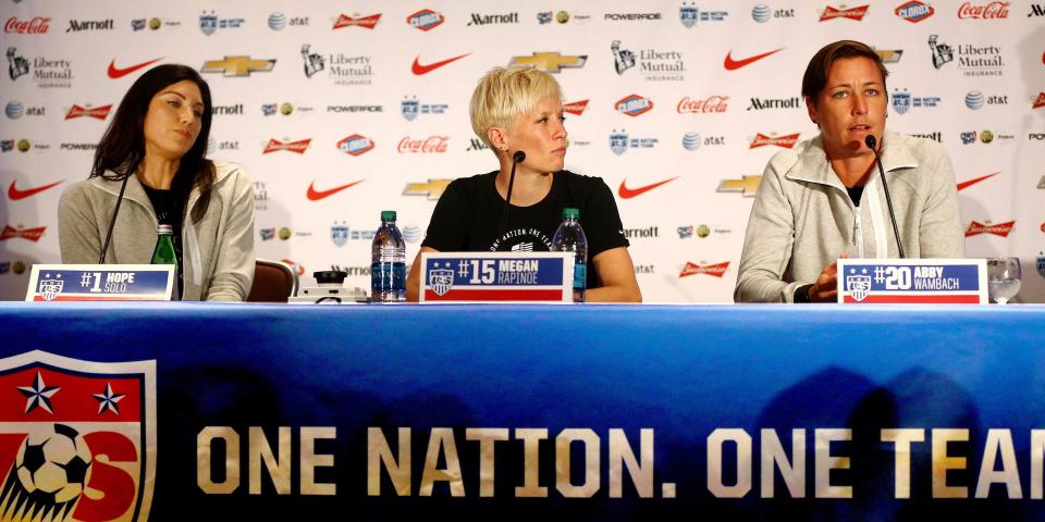 Abby Wambach led a group of players who sued FIFA over the playing surfaces.