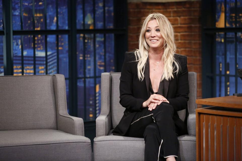 <p>To really sustain a healthy lifestyle, indulging from time to time is totally normal. Kaley shared her thinking with <a href="https://www.womenshealthmag.com/life/a19922977/kaley-cuoco-december-issue/" rel="nofollow noopener" target="_blank" data-ylk="slk:WH US;elm:context_link;itc:0;sec:content-canvas" class="link ">WH US</a>: 'Tonight I’ll be going to In-N-Out and doing one of their grilled cheeses, massive fries, and a shake,' she said. 'That’d be a cheat [meal] for me.'</p>