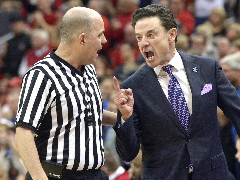 Former Louisville coach Rick Pitino filed suit against Adidas on Tuesday (AP)