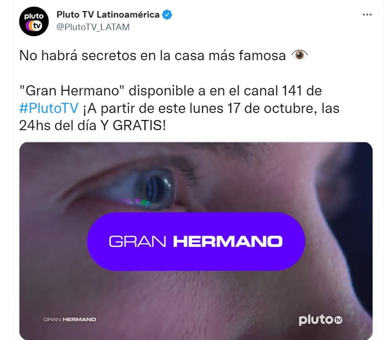 El reality se emitirá en vivo durante las 24 horas.