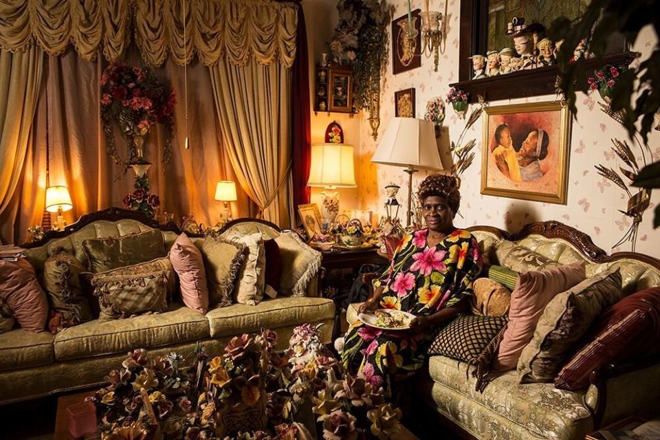 Willie Mae eats dinner in&nbsp;Wisconsin. (Photo: LOIS BIELEFELD)