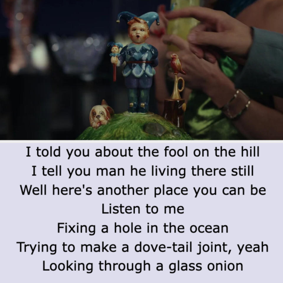 The fool in "Glass Onion;" Beatles lyrics to "Glass Onion"