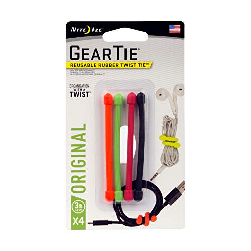 Nite Ize Reusable Rubber Twist Gear Tie (Amazon / Amazon)