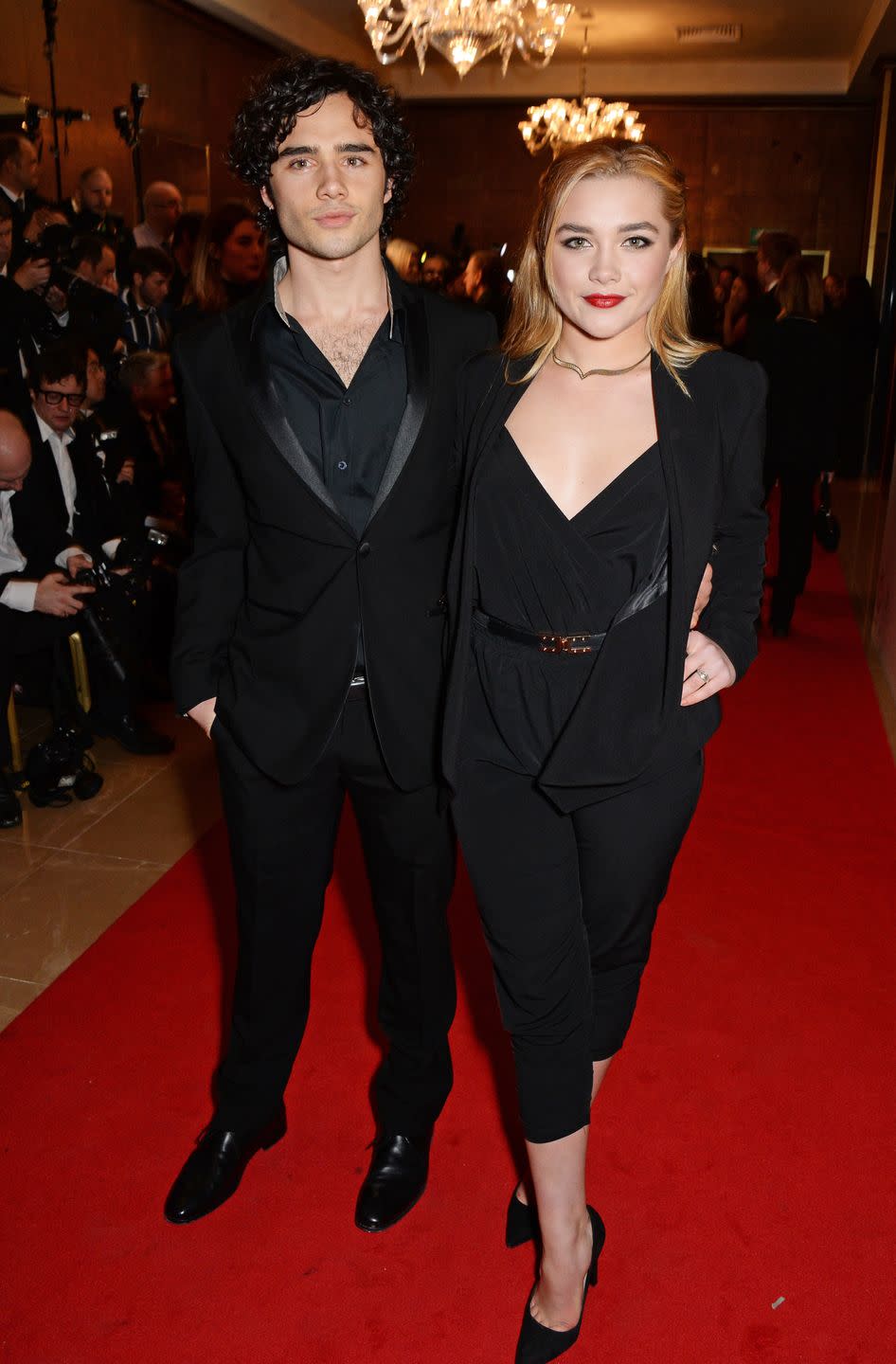 3) Florence Pugh and Toby Sebastian