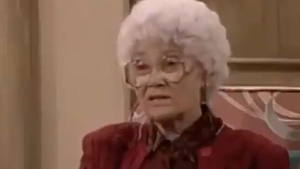 Estelle Getty as Sophia Petrillo in The Golden Girls episode 