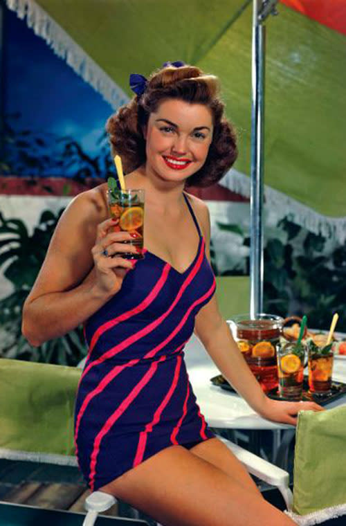 Esther Williams in a Lipton Tea ad, 1950