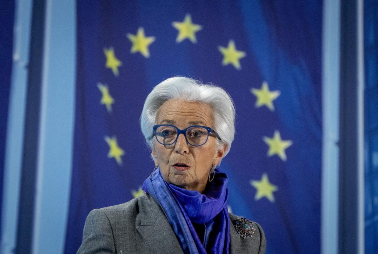 Die Europäische Zentralbank (EZB) und ihre Präsidentin Christine Lagarde werden in dieser Woche erneut den Leitzins erhöhen. - Copyright: AP Photo/Michael Probst)