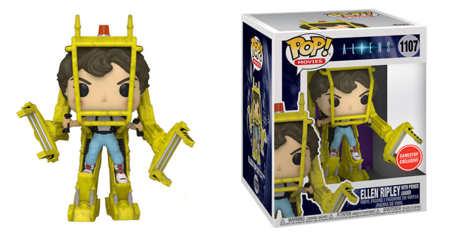 Funko Pop Vinyl toy with Ellen Ripley in a Power Loader