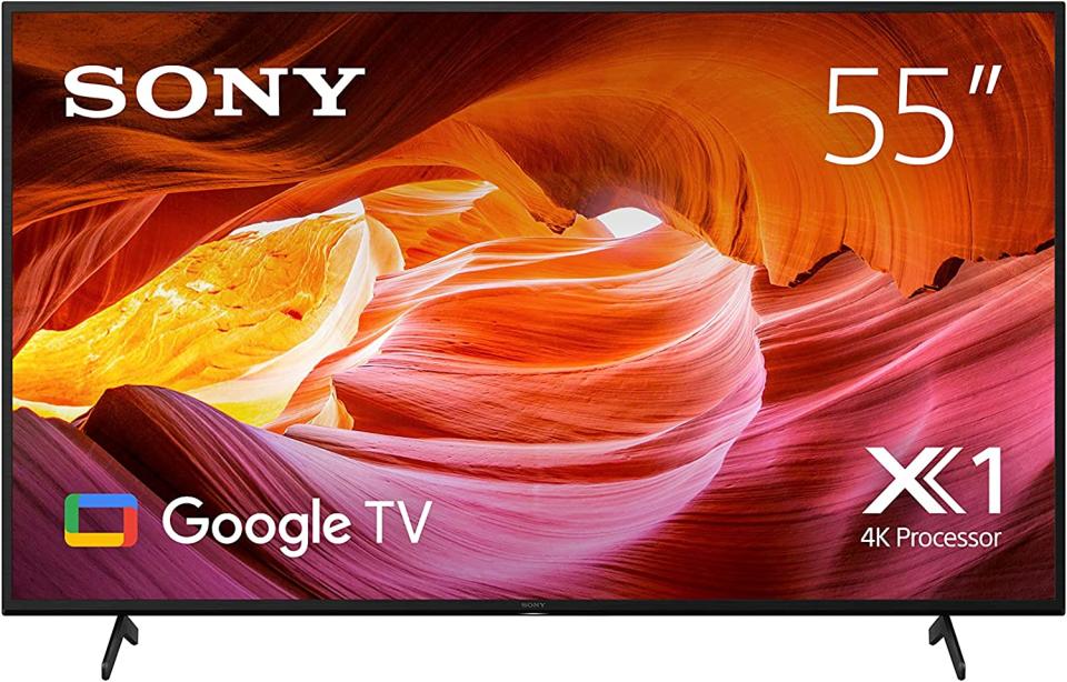 The Sony Bravia 55 Inch 4K Ultra HD tv on a white background