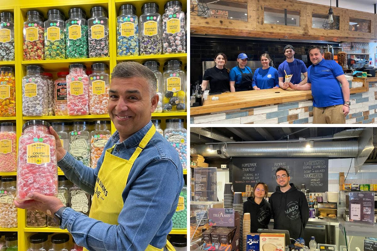 The three Reading businesses that opened in 2020 and are still going strong: Mr Simms, Tasty Greek Souvlaki and Madoo Italian Deli Cafè. <i>(Image: James Aldridge, Local Democracy Reporting Service)</i>