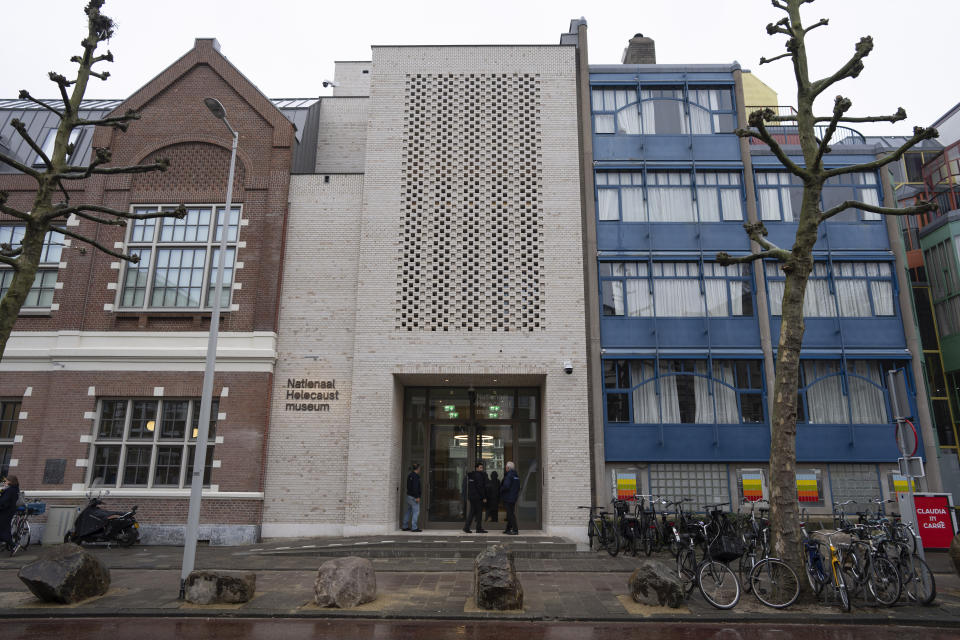 The new National Holocaust Museum is seen in Amsterdam, Netherlands, Tuesday, March 5, 2024. (AP Photo/Peter Dejong)