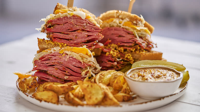 a Reuben sandwich