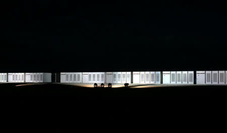 Tesla Powerpacks at Neoen wind farm in Hornsdale, South Australia September 29, 2017. REUTERS/Sonali Paul