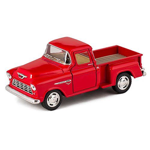 Red 1955 Chevy Pickup Toy Truck