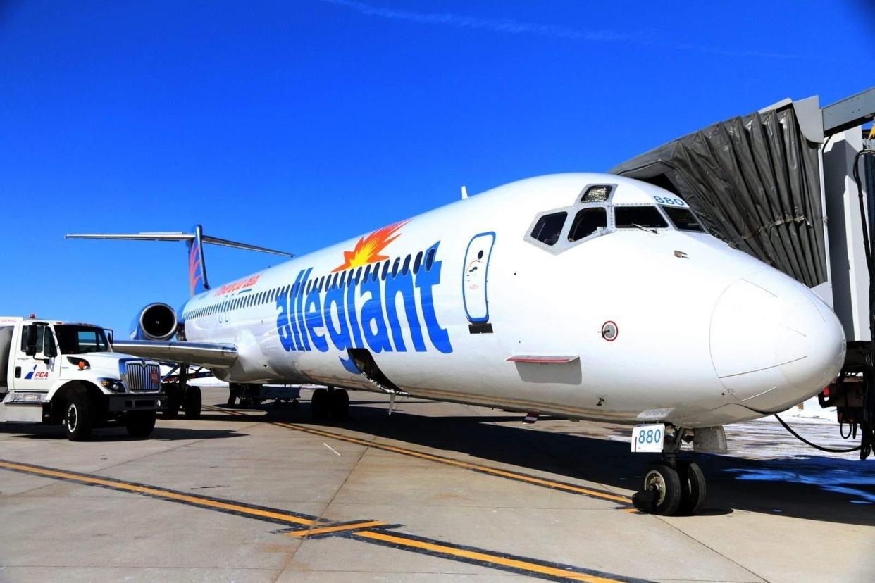 Allegiant Air appears to be dropping its flights from Portsmouth International Airport at Pease to Nashville in 2024.