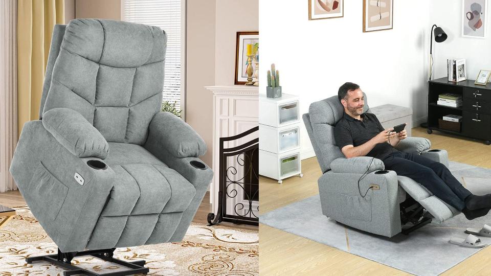 The Yitahome Power Lift Recliner is a great buy as long as you're not on the taller side.