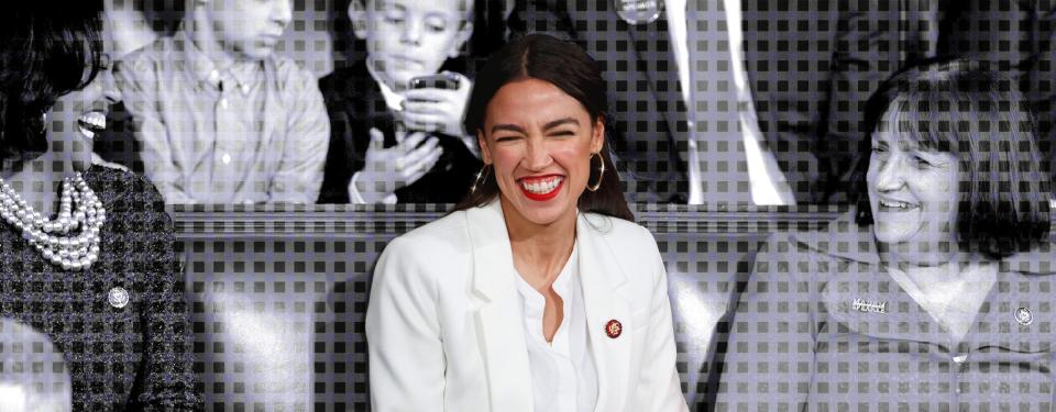 Why the congresswoman's best-known look—red lip and big gold hoops—really matters.