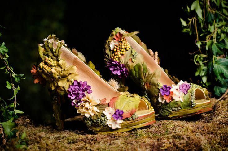 Nous n'avons probablement jamais vu une paire de chaussures florales aussi belle