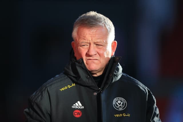 Sheffield United manager Chris Wilder