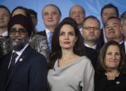 <p>Im November 2017 trat die Schauspielerin als Hauptrednerin bei der UN Peacekeeping Conference in Kanada auf und kritisierte in ihrer Ansprache an die Delegierten den Einsatz von sexueller Gewalt als Waffe.<br>(Foto: AP Images) </p>